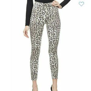 Good American Good Waist Crop Skinny Jean LEOPARD